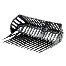 Horca en abs con recogedor negro