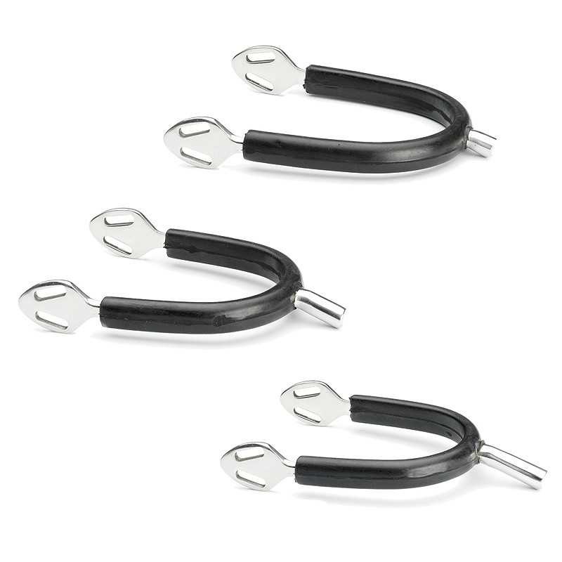 Espuelas gallo recto con goma adulto