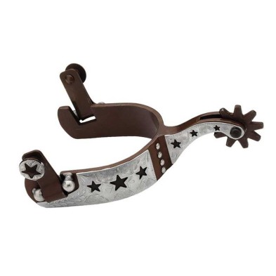 Espuela tejana metal oscurecido + estrella