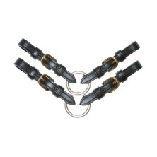 Puente tattini para pelham cuero italiano