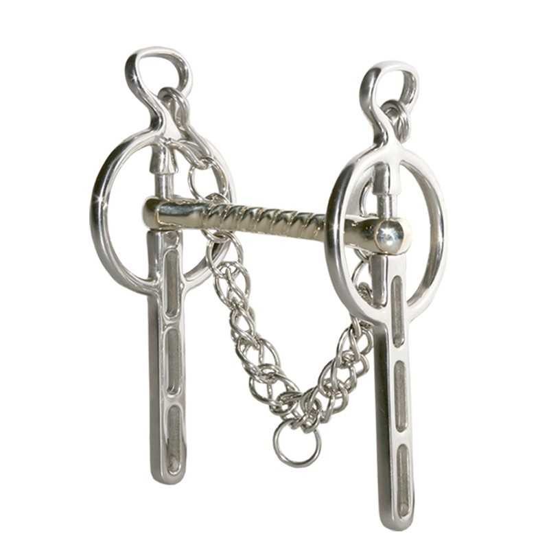 Bocado liverpool con barbada y cadenilla en ac. inox