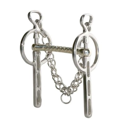 Bocado liverpool con barbada y cadenilla en ac. inox