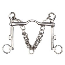 Bocado de polo puente movible con cadenilla