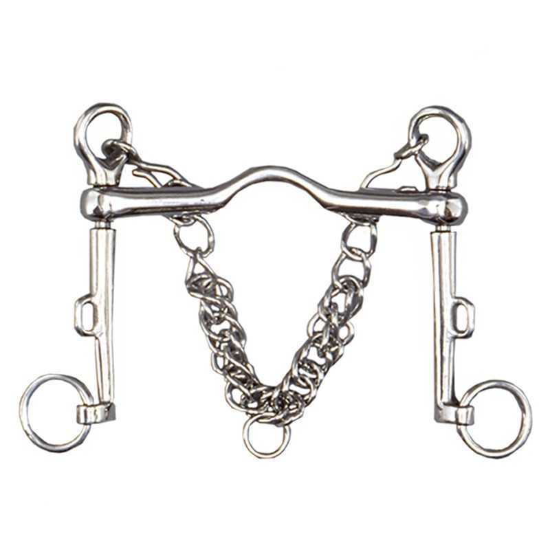 Bocado de polo puente movible con cadenilla