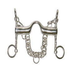 Bocado de polo con puente y barras fijas