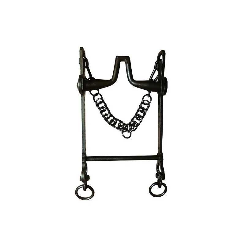 Bocado cuello pichón barra recta pavonado