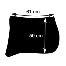 Mantilla alta escuela acolchada con pico