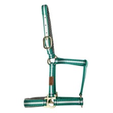 Cabezada marjoman de nylon doble con refuerzos de cuero