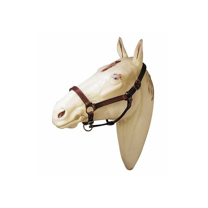 Cabezada cuadra cuero