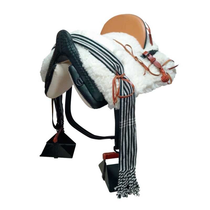 Silla vaquera mixta económica pony