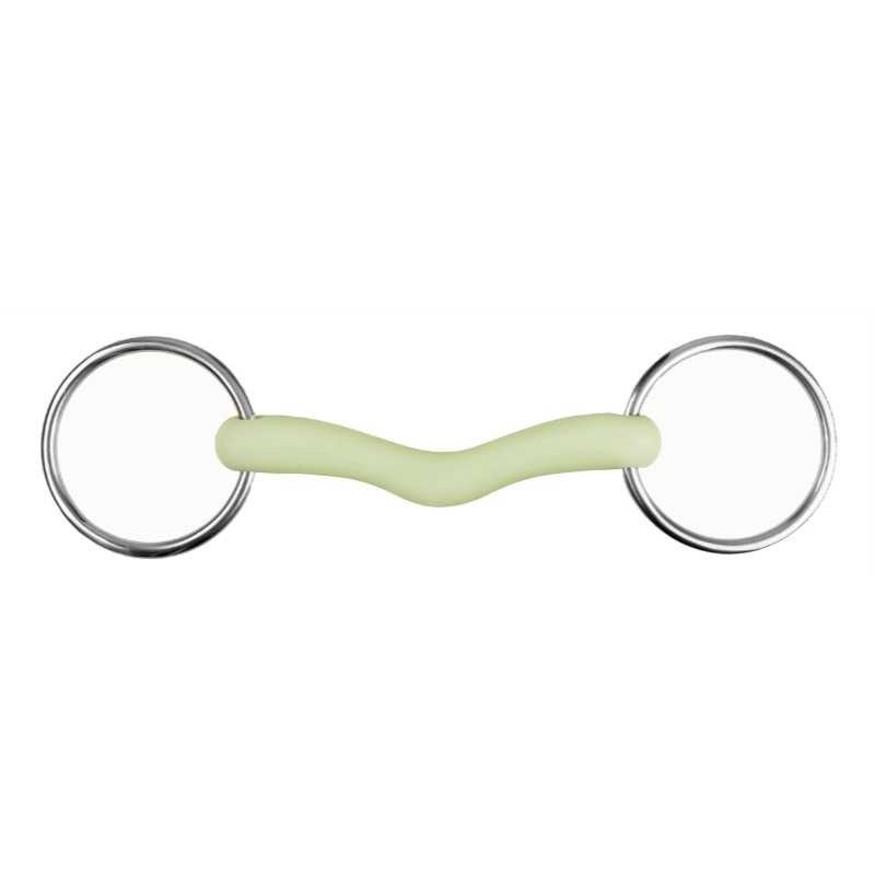 Filete Happy Apple Bit USG, anillas, embocadura curva