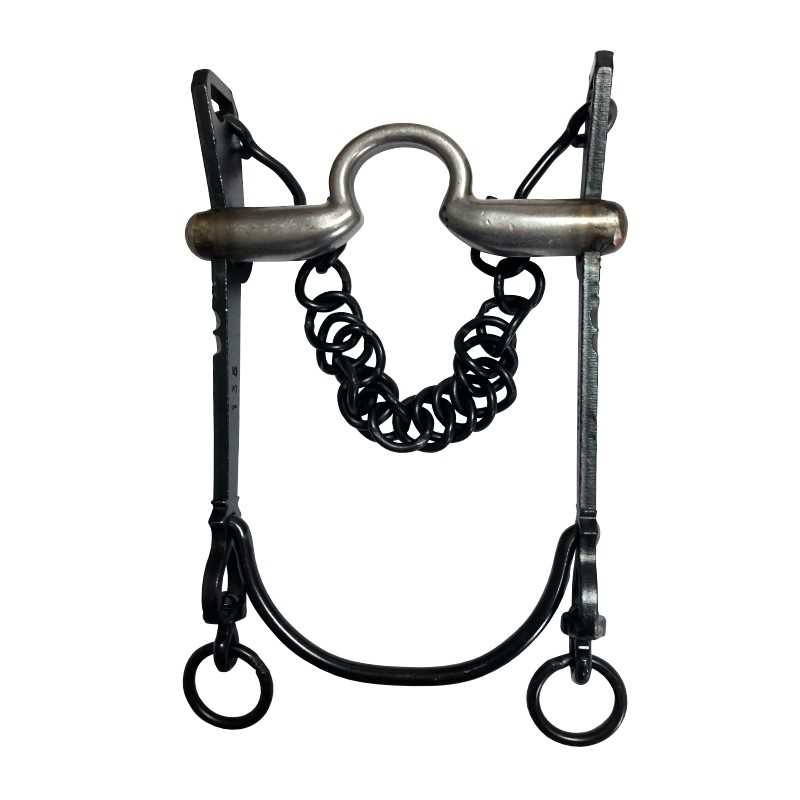 Bocado vaquero boca sapo embocadura inox barra curva