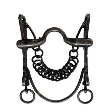 BOCADO VAQUERO INOX. ENVEJECIDO EMBOCADURA ASA CALDERA BARRA CURVA