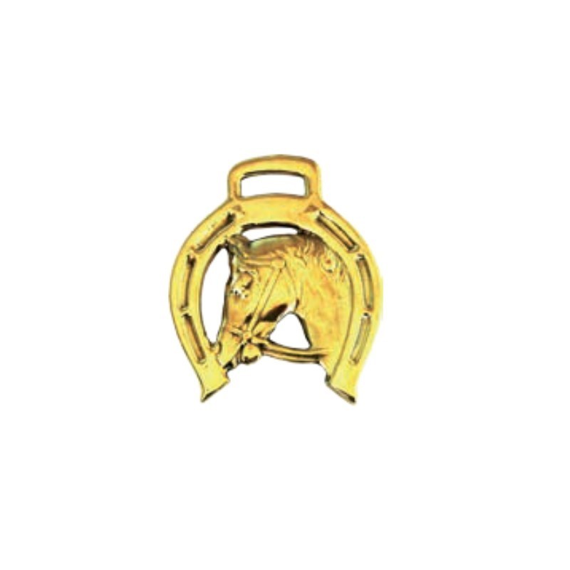 ADORNO CABEZA CABALLO CON HERRADURA Y PASADOR