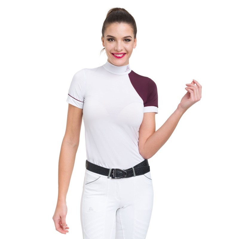 Camiseta hípica de concurso SIMPLY DAME manga corta Cavalliera