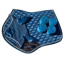 Juego de mantilla de salto + orejeras + vendas