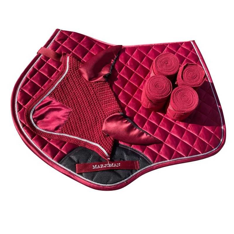 Juego de mantilla de salto + orejeras + vendas