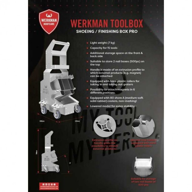 CARRO MULTI-HERRAMIENTAS CON RUEDAS LIGERO WERKMAN