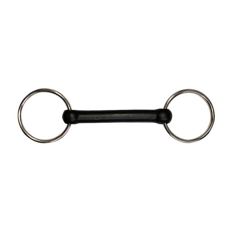 Filete de anillas inox embocadura de goma flexible