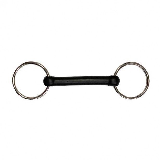 Filete de anillas inox embocadura de goma flexible