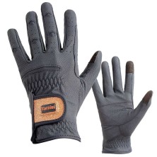 Guantes Tattini con lúrex en oro rosa