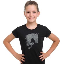 Top hípico de algodón JUMPING STAR KIDS manga corta