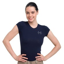 Camiseta hípica de algodón BIT manga corta