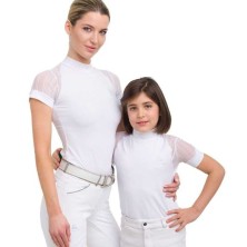 Camiseta hípica de concurso CONTESSA KIDS manga corta Cavalliera