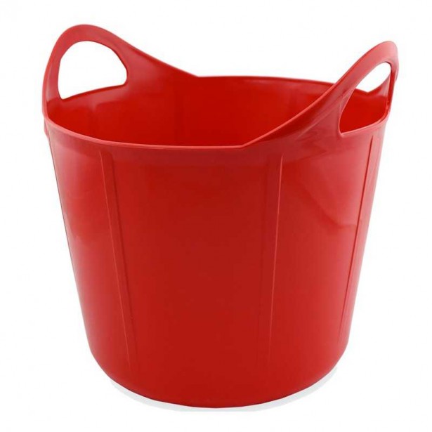 Cubo de goma de 28 litros