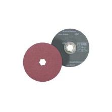 DISCO DE LIJA PFERD CON SOPORTE DE FIBRA COMBICLIK EJECUCIÓN CORINDÓN A ø 115MM GRANO 50