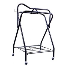 Portasilla plegable con base de cuatro ruedas