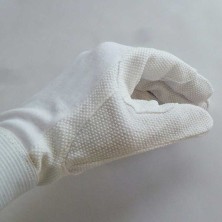 GUANTE DE ALGODÓN CON VELCRO Y PICOS DE GOMA