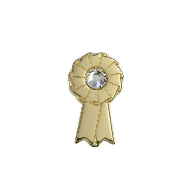 Broche a escarapela con brillantes